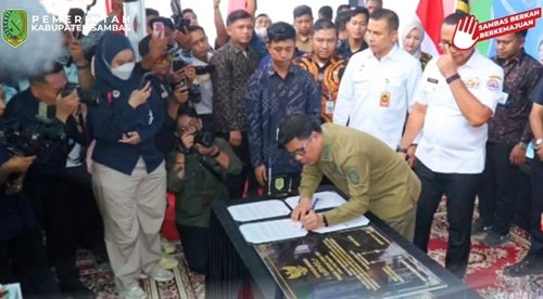 Reaktivasi PLB Temajuk, Bupati Sambas Satono: Perbatasan Beranda Terdepan Indonesia