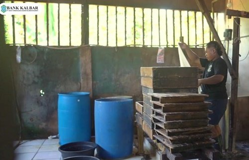 Lokasi produksi tahu milik Wahyudin di Kabupaten Bengkayang.